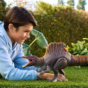Figura de Juguete de Dinosaurio Spinosaurus-JGB56 de la <span class=keywords><strong>Película</strong></span> <span class=keywords><strong>Jurassic</strong></span> <span class=keywords><strong>World</strong></span> Oficial de Mattel, con Sonido y Luz, Articulaciones Móviles, para Niños, Regalo para Niños - Product Image 4