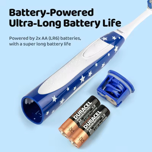 Wholesale OEM Cartoon Kids Electric <b>Toothbrush</b> <b>Battery</b> Powered 60° Swing Angle Soft Bristle Children Oral Cleaning <b>Toothbrush</b> - Product Image 2