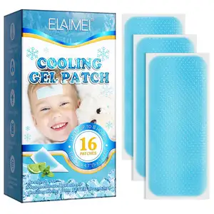 ELAIMEI Hydrogel Non-medicated Physical Safety Gently Skin Friendly Reducing Fever Cooling Gel Patch