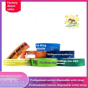 Bracelets événementiels personnalisés en Tyvek, imprimés avec logo, étanches, bracelets en papier sur mesure pour événements et fêtes - Product Image 4