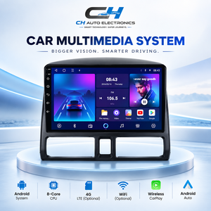 Autoradio Android pour Honda CRV 2001 - 2005, prend en charge la navigation GPS, le WIFI, le Bluetooth, la unité centrale multimédia Android - Product Image 1