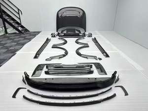 Nouvelle édition exécutive : Kit carrosserie en fibre de carbone avec pare-chocs, attelage de remorquage, lèvre avant, diffuseur, spoiler, améliorations de capot style <span class=keywords><strong>MSR</strong></span>, fixation par boulons - Product Image 6