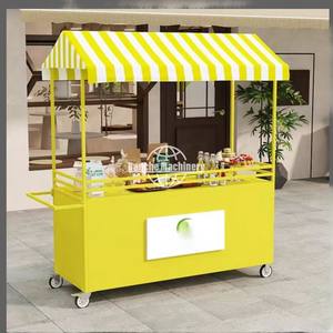 Carrito de Comida Móvil Multifuncional de Acero Inoxidable de 3 Ruedas para Exteriores, Personalizado para Hoteles, Venta al por Mayor, para Comida Rápida, Snacks y Helados - Product Image 4