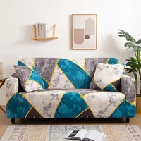 Universeller Elastischer Rutschfester Staubdichter Polyester/Baumwolle Moderner Sofabezug für Alle Jahreszeiten Schlichter Stil Vollständige Abdeckung Anpassbarer Sofaüberzug