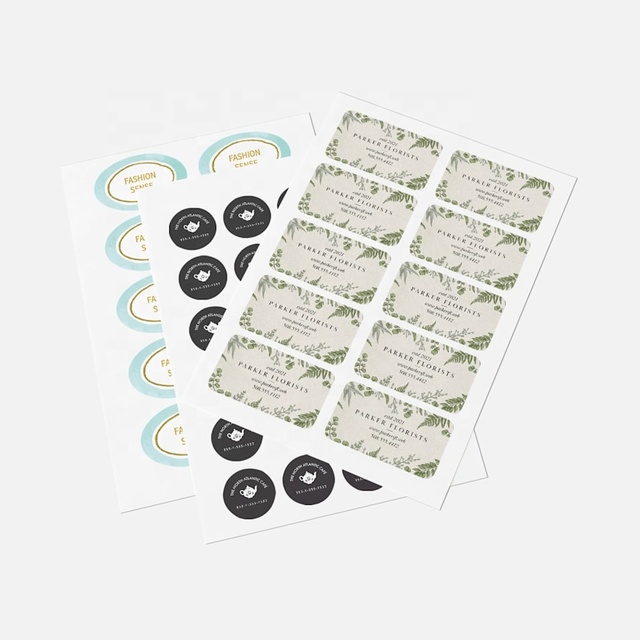 Custom Any Text Image Adhesive Printing Round Label Stickers Circle Waterproof Vinyl Sticker Roll Private Label Logo Stickers