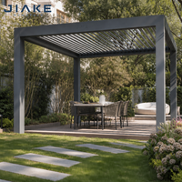 Pergola bioclimatique en aluminium Jiake avec toit à lames motorisées pour gazebo de jardin personnalisé et patio de villa, CE SGS OEM