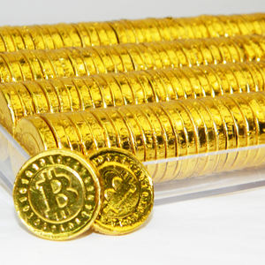 Sweet Gold Bittersweet Cocoa Solid <strong>Chocolate</strong> <strong>Coins</strong> Customizable <strong>Bulk</strong> Hot Sale - Product Image 1