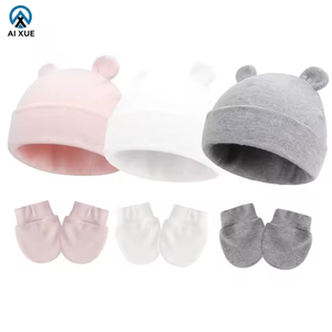 Conjunto <span class=keywords><strong>de</strong></span> Gorro y Manoplas con Orejas <span class=keywords><strong>de</strong></span> Oso para Bebé, con Logotipo Personalizado, <span class=keywords><strong>de</strong></span> Algodón Transpirable, Antiarañazos para Recién Nacidos, Regalo para Niños Pequeños - Product Image 6