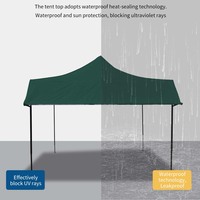 Carpa Gazebo Resistente de 3x3m, Personalizable para Publicidad Interior/Exterior, Plegable, de Tela de Poliéster Impermeable