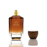 Flacon de Parfum en Verre avec Logo Personnalisé 30ml 50ml 100ml, Flacon Vaporisateur de Parfum en Verre Ambré avec Emballage Moderne
