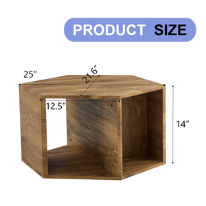 Tavolino esagonale in MDF con un comodo Design Multi-foro e adesivi con motivo caratteristico per tutti gli stili e le scene FCJ - Product Image 4