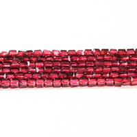 JD GEMS Perles carrées facettées en grenat naturel rouge 2,5 mm certifiées CNAS Vente en gros d'usine pour la fabrication de bijoux