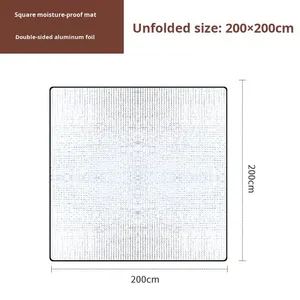 Esterilla Impermeable para Dormir, de Aluminio, Resistente a la Humedad, de Doble Cara, Engrosada, de Algodón Perlado, para Camping, Playa y Picnic - Product Image 6