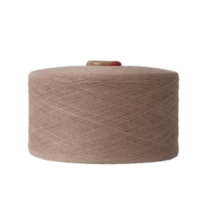 50/50 fil mélangé recyclé blanchi à tricoter fantaisie couleur bleu foncé/gris fil de polyester de coton teint pour chaussettes - Product Image 6