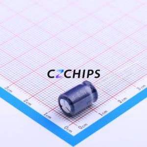 Condensador Electrolítico de Aluminio de Orificio Pasante ERF0JM102F12OT, Componente de Orificio Pasante THT, D8xL12mm 1000uF 20% 6.3V 3.5mm - Product Image 2