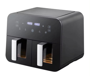 Freidora de Aire Inteligente de Doble Cesta 9L con 12 Programas Preestablecidos, Acero Inoxidable, 8L 10L 9 Litros, Freidora de Aire Dual 8L 10L - Product Image 3