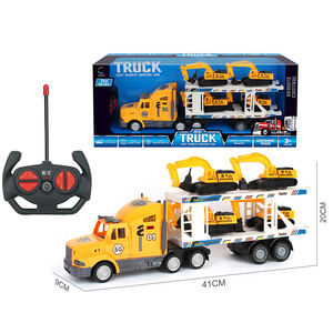 멀티 스타일 더블 데커 RC 컨테이너 트럭 장난감 6 관성 차량 세트 어린이 원격 제어 자동차 장난감 4CH 무선 제어 장난감 - Product Image 3