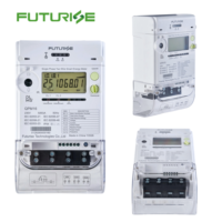 Compteur intelligent monophasé 4G/GPRS avec module de communication à distance, module de liaison ascendante, compteur d'électricité multifonction sans fil DLMS