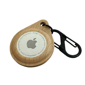 Funda <span class=keywords><strong>Airtag</strong></span> de madera para Collar de Mascota, Soporte de etiquetas de aire antipérdida para Collar de perro, gato y otras mascotas - Product Image 6