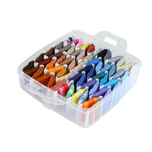 Cross Stitch Embroidery Thread <b>Set</b> 192 Colors 3 Layer Box With Needles Scissors Storage Case For Hand <b>Sewing</b> Crafts - Product Image 3
