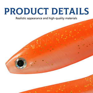 ELEHUA L138 Leurre en PVC à queue de loche souple 3.93in 0.21oz Fork Tail Swimbait Bass Pike Catfish Lake Crucian Carp River - Product Image 2