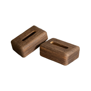 Boîte à mouchoirs en bois massif, design rétro, pour salon, utilisation sur bureau, boîte de rangement en bois pour mouchoirs à extraire - Product Image 5