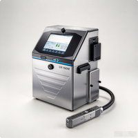 Imprimante jet d'encre industrielle CIJ UX-160W, encre à colorant, couleur unique, contrôle Android, 21-30 ppm, codage d'étiquettes pour codes-barres et dates d'emballage