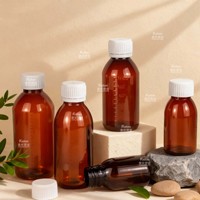 Bouteille de médicament liquide personnalisée en PET avec échelle graduée, étiquettes personnalisées pour sirop contre la toux et autres médicaments 2OZ 4OZ 8OZ 16OZ