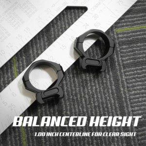 Anillas para Visores TYPHON de Alta Calidad de 34 mm/1.0 Pulgadas, Hechas de Aleación de Aluminio, Mecanizadas con Precisión, de Alta Resistencia, para Ópticas de Caza Táctica - Product Image 6