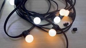 220-240V Festival al aire libre decoración E27 Vintage Edison Retro filamento globo Led cinturón colorido festón cadena luces - Product Image 3