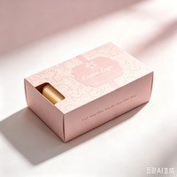 Caja de Papel para Jabón de Lujo con Ventana, Caja de Embalaje Cosmético de Alta Calidad para Jabón Artesanal