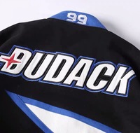 Veste de moto de course en coton sur mesure, taille plus, avec broderie personnalisée, vente en gros OEM