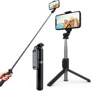 Vente flash <span class=keywords><strong>Q01</strong></span> <span class=keywords><strong>Selfie</strong></span> <span class=keywords><strong>Stick</strong></span> léger, portable, extensible avec télécommande sans fil et trépied pliable - Product Image 1
