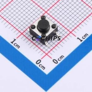 ZX-QC66-5.0TP Tactile Switch SMD-4P,6x6mm Switch Single Pole Single Throw Round Button 2.6N Vertical Mount - Product Image 1