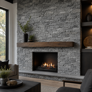 Exterior Wall Cladding <b>Stone</b> Veneer dark grey Slate Natural Slate Culture <b>Stone</b> - Product Image 4