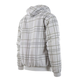 <span class=keywords><strong>Sweat</strong></span> <span class=keywords><strong>à</strong></span> <span class=keywords><strong>capuche</strong></span> <span class=keywords><strong>zippé</strong></span> pour homme, doublure <span class=keywords><strong>sherpa</strong></span> <span class=keywords><strong>à</strong></span> carreaux, coupe oversize, molleton épais, streetwear, logo personnalisé, vente en gros, décontracté - Product Image 3
