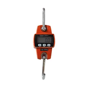 300kg Eletronic Crane Scale Digital Hanging Scale 3*AA Dry Battery Battery Power Steel LCD Colourful CE ROHS CN