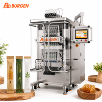 Machine de remplissage automatique chauffée multi-voies de qualité supérieure pour sachets stick, entraînée par un moteur servo, haute précision, pour miel, agave et édulcorant naturel