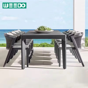 Nhà Máy bán hàng trực tiếp không thấm nước chống nắng hợp kim nhôm bàn ghế Bộ cho sân biệt thự sân thượng và vườn - Product Image 1