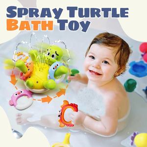 Tout-petits lancer <span class=keywords><strong>anneau</strong></span> tortue fontaine jouet <span class=keywords><strong>de</strong></span> <span class=keywords><strong>bain</strong></span> mignon baignoire piscine Rotation pulvérisation eau tortue arroseur eau jouet pour le temps <span class=keywords><strong>de</strong></span> <span class=keywords><strong>bain</strong></span> - Product Image 3