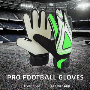 Gants de gardien de but de football, en PU, à doigts entiers, antidérapants, respirants, avec sangle de poignet réglable, unisexe, pour l'entraînement sportif - Product Image 2