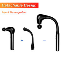 Pistolet de massage vibrant rechargeable OEM portable pour relaxation musculaire complète du corps, du cou, des épaules et du dos, pistolet de massage des tissus profonds avec poignée