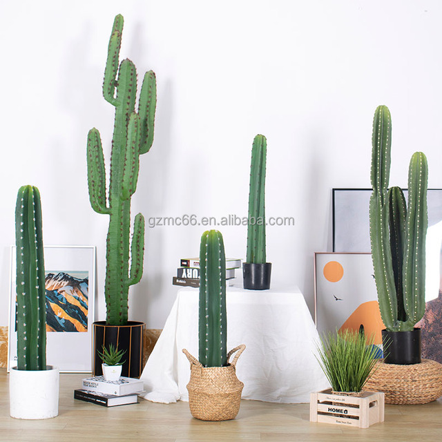 Multiple Style Indoor Decoration Artificial Succulents Cactus Bonsai Plant High Simulation Prickly Pear for Office and Hotel