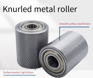 Aniknurled tırtıllı takipçisi tekerlek demir tekerlek güçsüz makaralı konveyör basınç tekerlek Metal çift rulman kasnak aşınmaya dayanıklı Emb - Product Image 3