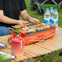 Réchaud à gaz butane portable et pliable pour camping, barbecue extérieur, cuisinière à cassette pour pique-nique et cuisine en plein air