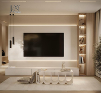 Meuble mural de luxe pour téléviseur, design personnalisé, centre de divertissement