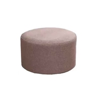 Pouf ottoman moderne minimaliste en tissu doux avec rangement, multifonctionnel, durable et écologique pour hôtels et chambres à coucher