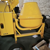Bétonnière mobile HengKe CM400-2C 400L, moteur diesel refroidi par air 6HP, capacité 5-6 m³/h, haute efficacité, construction 300kg