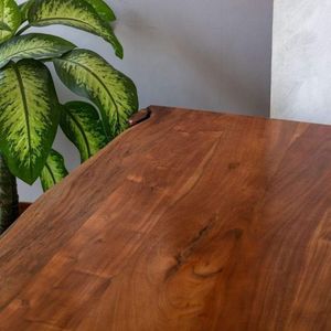 Luxury Solid Acacia Wood 6 Seater <b>Dining</b> <b>Table</b> with Metal Legs Modern Design <b>Dining</b> Furniture for Home Kitchen Restaurant - Product Image 6