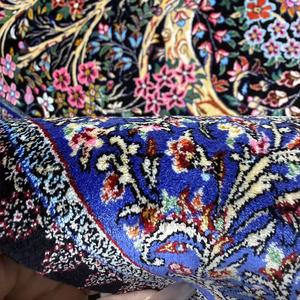 Chất Lượng Cao Phương Đông Truyền Thống Phương Đông Lụa Thảm Cổ Kerman Ba Tư Hoa Tay Thắt Nút Thảm Cho Phòng Khách - Product Image 4